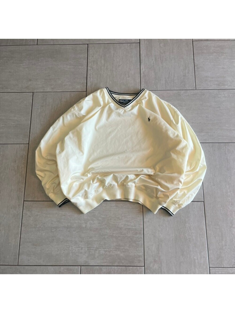 Polo Ralph Lauren Golf V-Neck Pullover Sweater XL Cream